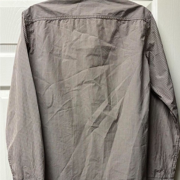 Michael Kors Brown and White Checkered Shirt - Picture 6 of 7